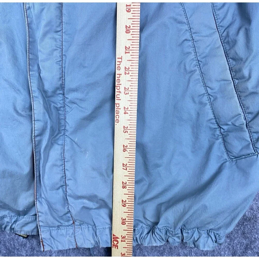 Vtg The North Face Men's Heritage Windbreaker Rust/Blue Colorblock Cotton Sz XL